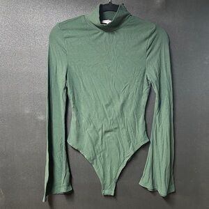 Pink Lily Forest Green Long Sleeve Bodysuit